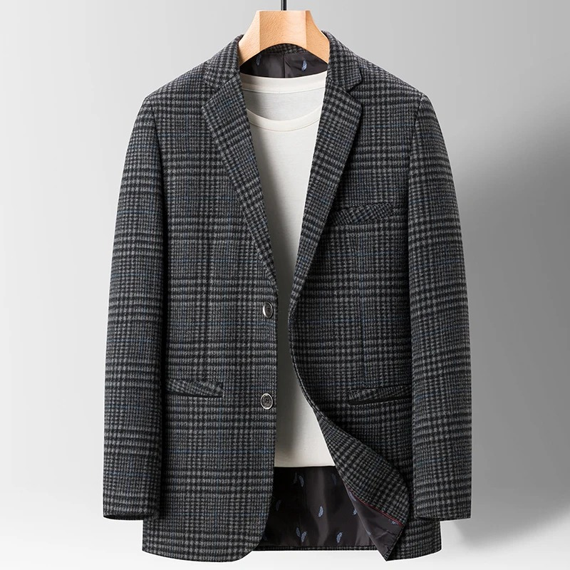 Idir Blazer | Men's Trendy Slim-Fit Checkered Blazer