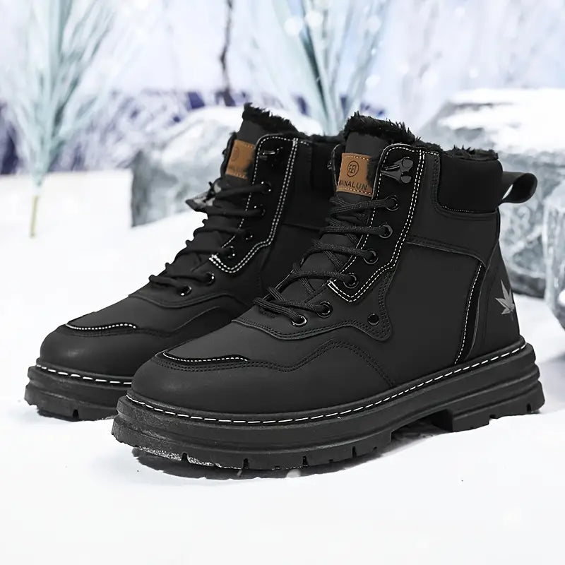 Iskander Snow Boots |Men's Snow Boots with Thick Sole