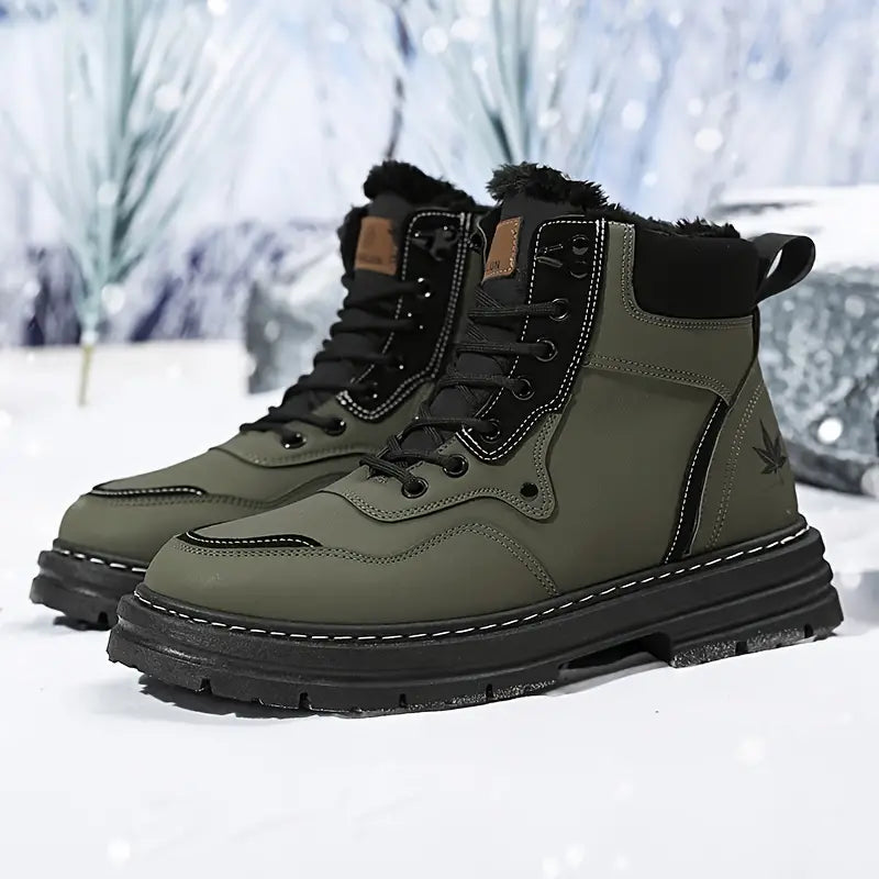 Iskander Snow Boots |Men's Snow Boots with Thick Sole