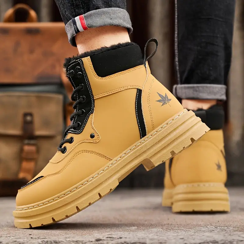 Iskander Snow Boots |Men's Snow Boots with Thick Sole