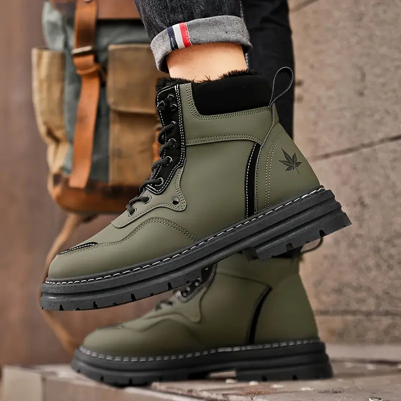 Iskander Snow Boots |Men's Snow Boots with Thick Sole