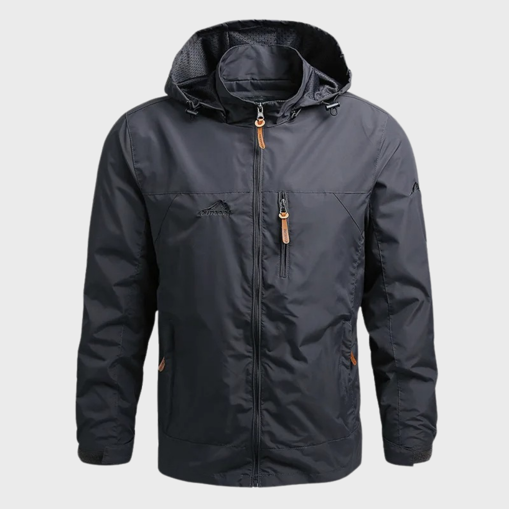 Jaxiel Men’s Jacket | Waterproof Nylon Jacket with Hood