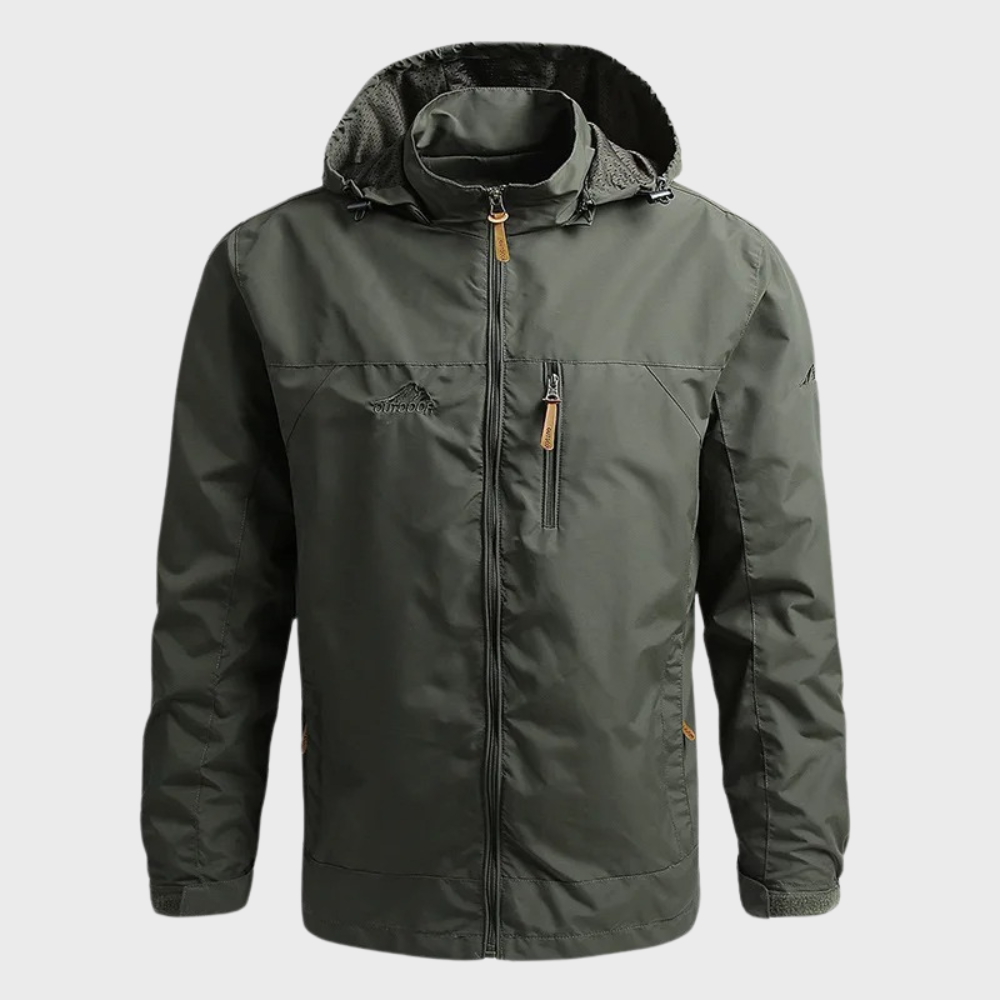Jaxiel Men’s Jacket | Waterproof Nylon Jacket with Hood
