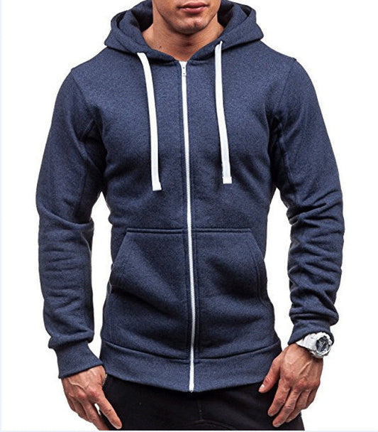 Merick Men’s Sweatjacket | Zip-Up Cotton Blend