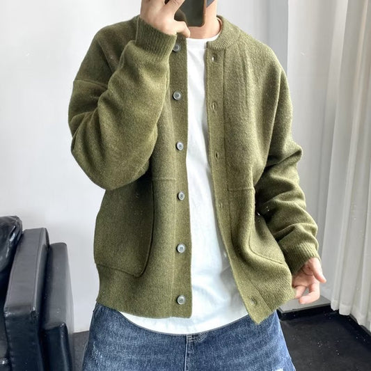Linus Men’s Cardigan | Wool Blend Cardigan for Autumn