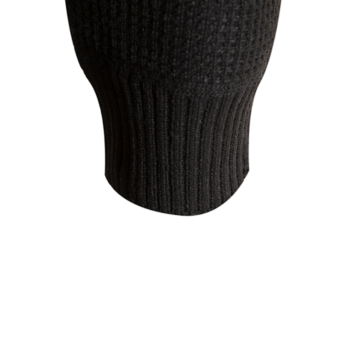Jairoz Men’s Cardigan | Knitted Zip-Up Cardigan with High Collar and Long Sleeves for Autumn