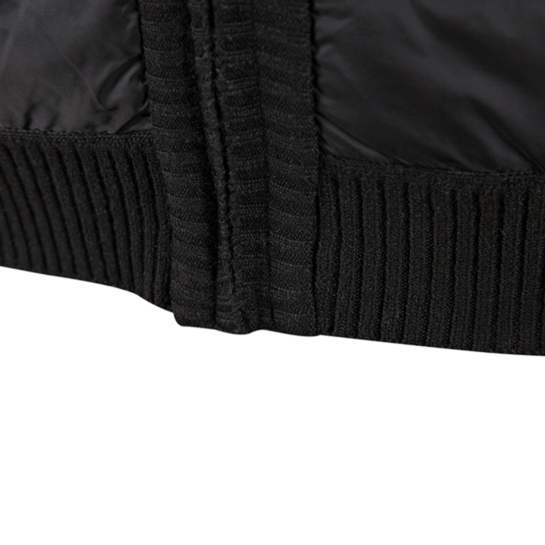 Jairoz Men’s Cardigan | Knitted Zip-Up Cardigan with High Collar and Long Sleeves for Autumn