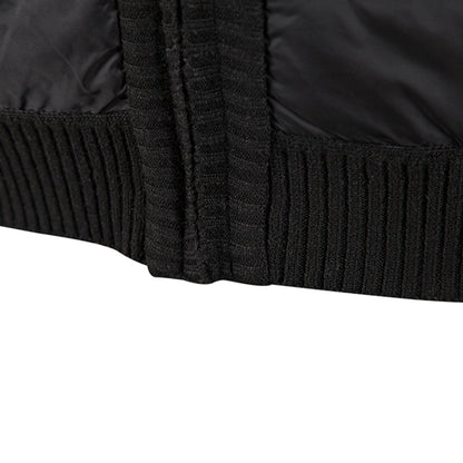 Jairoz Men’s Cardigan | Knitted Zip-Up Cardigan with High Collar and Long Sleeves for Autumn