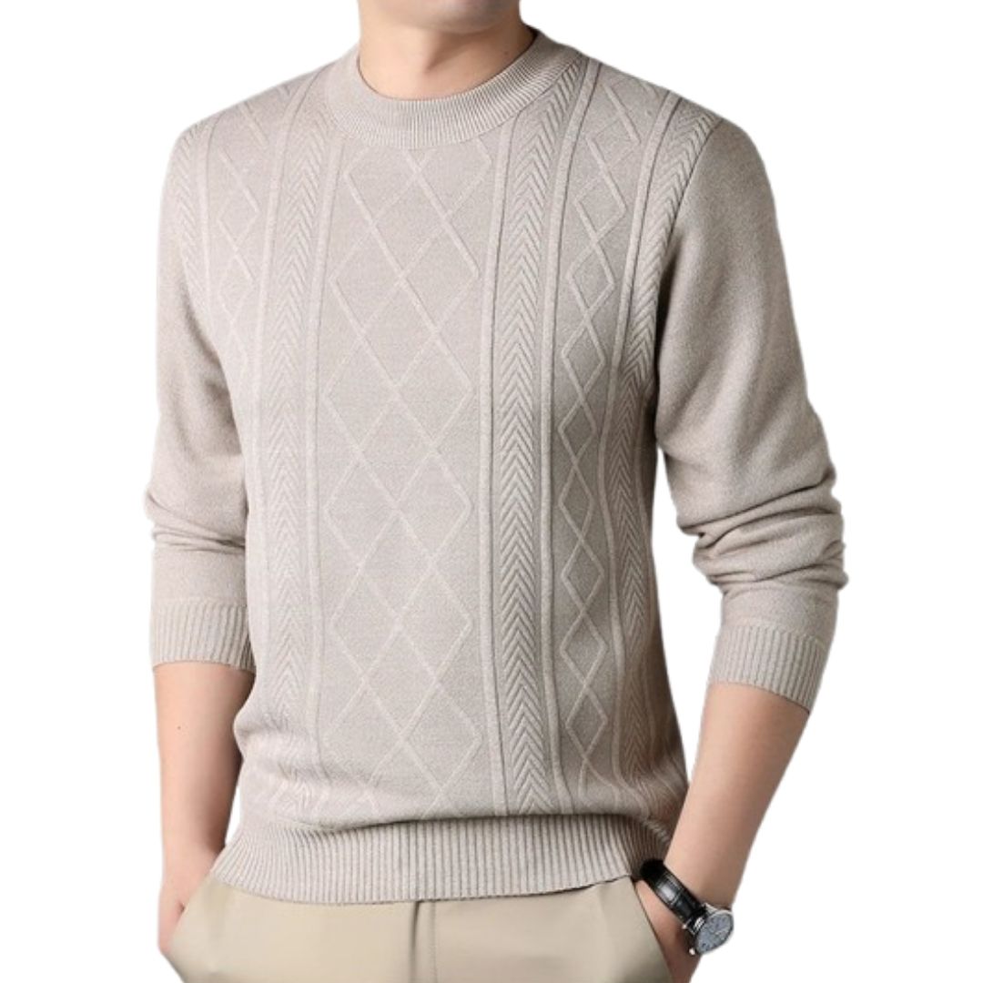 Geoffrey Men's Sweater | Warm Knit Autumn-Winter Pullover
