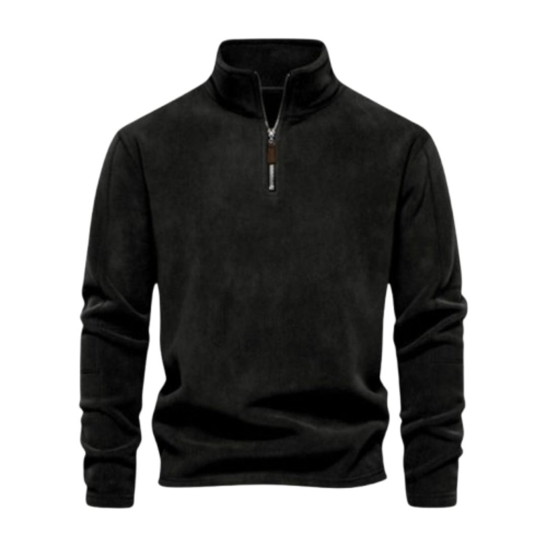 Emery Fleece Jomper | Men's Warm Quarter-Zip Jomper - Lanvu London