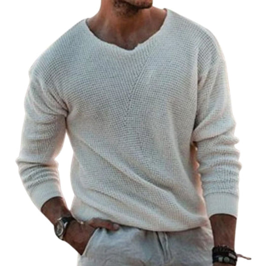 Marley Men’s Sweater | Textured Knit Crew Neck