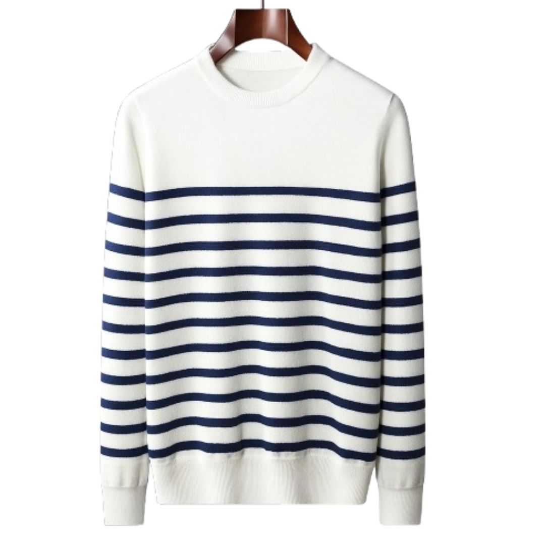 Magnus Men's Wool Pullover | Striped Pullover for Winter