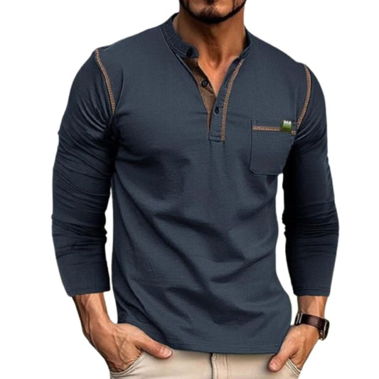 Midas Men’s Shirt | Long Sleeve with Chest Pocket