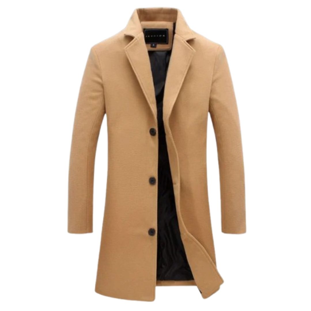 Kaylan Overcoat | Men's Winter Long Wool Formal Coat