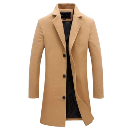Kaylan Overcoat | Men's Winter Long Wool Formal Coat