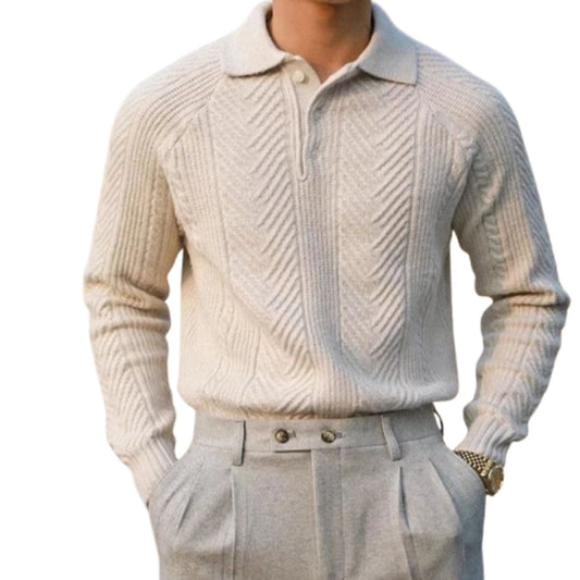 Janek Button Collar Cardigan | Knitted Cardigan for Autumn