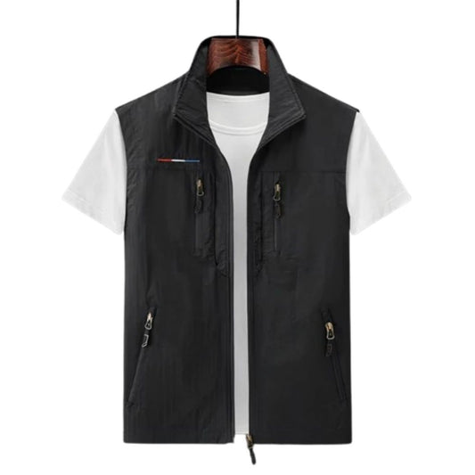 Kade Vest | Men's Autumn Zip-Up Multi-Pocket Outdoor Vest