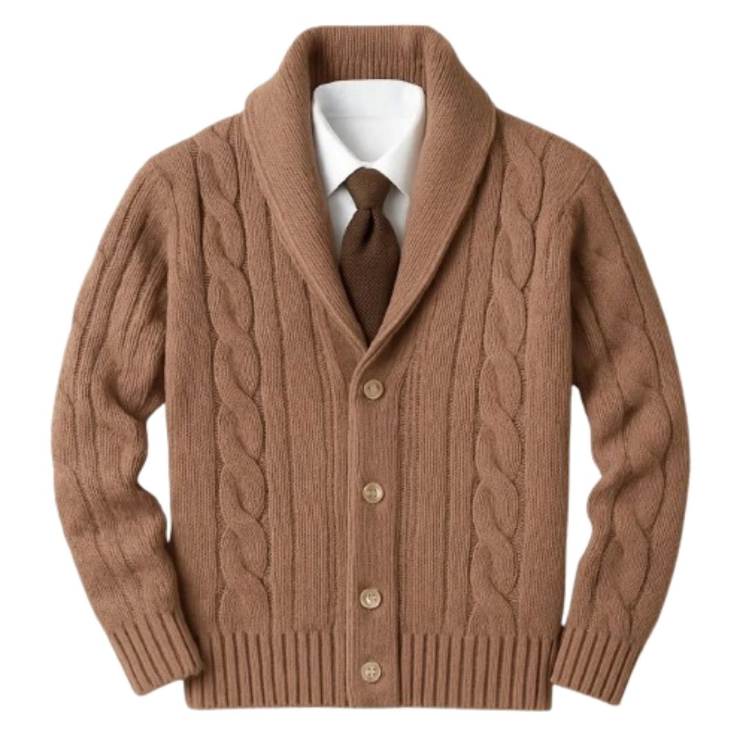 Kalen Men’s Cardigan | Knitted Button-Down Cardigan