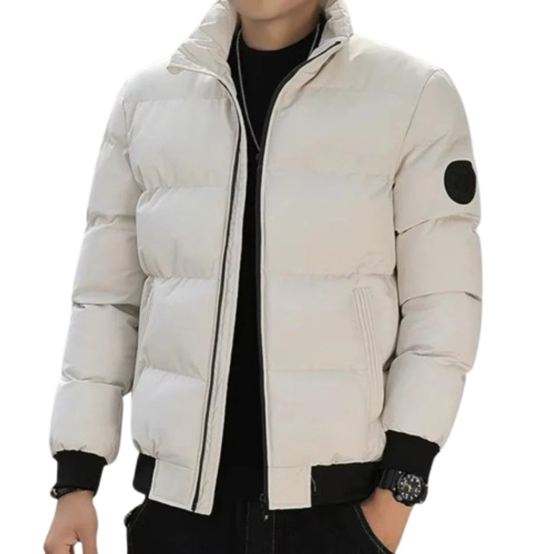Kairo Men’s Jacket | Thick Puffer Jacket with High Collar