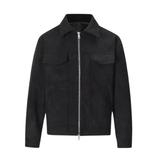 Kain Men’s Jacket | Suede Zip-Up Jacket  for Autumn