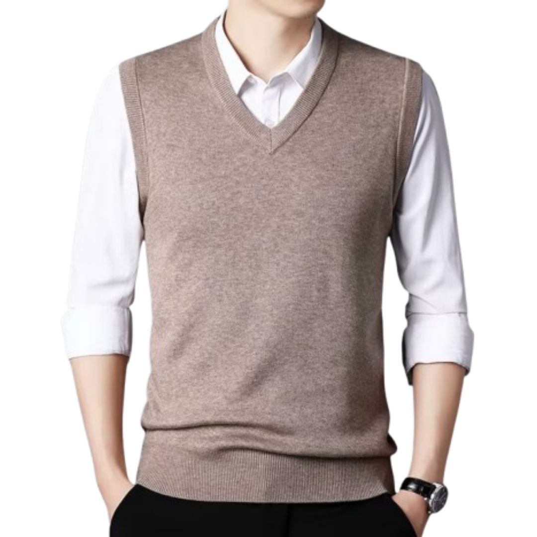 Kurtis Sweater Vest | Men's Autumn Classic V-Neck Vest