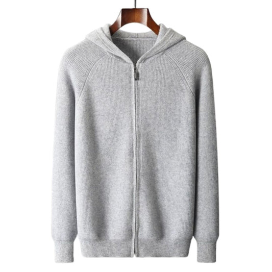 Jamie Hooded Cardigan | Knit Zip Cardigan for Autumn