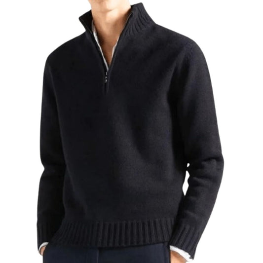 Lester Men’s Sweater | Half-Zip Knit Sweater for Autumn