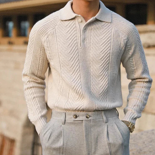 Janek Button Collar Cardigan | Knitted Cardigan for Autumn