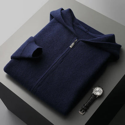 Jamie Hooded Cardigan | Knit Zip Cardigan for Autumn
