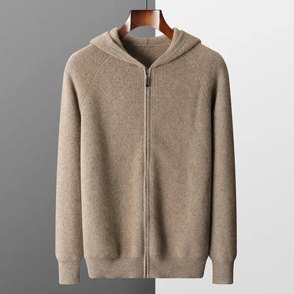 Jamie Hooded Cardigan | Knit Zip Cardigan for Autumn