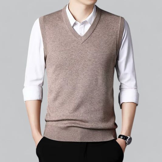 Kurtis Sweater Vest | Men's Autumn Classic V-Neck Vest