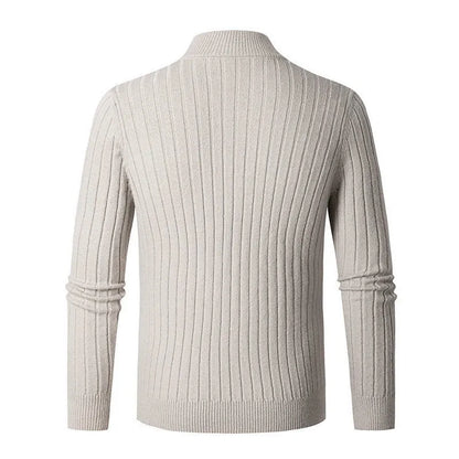 Jackson Men’s Jumper | Cashmere Half-Zip Jumper with High Collar for Autumn