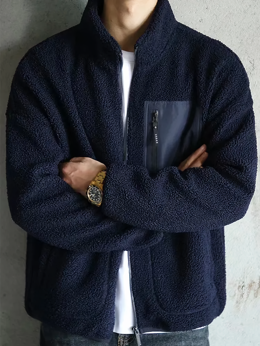 Kenrick Fleece Jacket | Men's Winter Zip-Up Sherpa Jacket