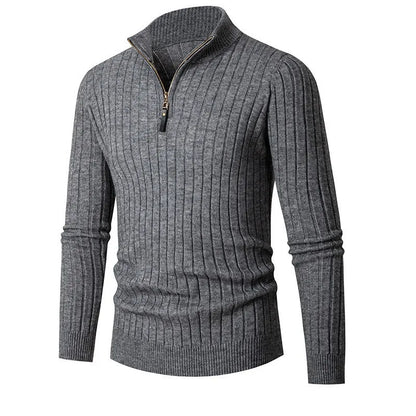 Jackson Men’s Jumper | Cashmere Half-Zip Jumper with High Collar for Autumn