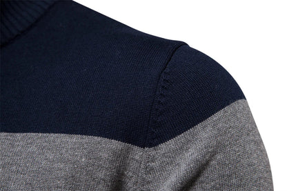 Jacob Men’s Jumper | Quarter-Zip Jumper with High Collar and Long Sleeves for Autumn