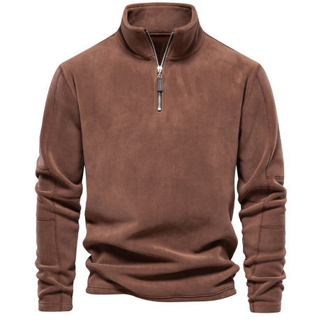 Andrew Fleece Sweater | Men's Thick Warm Fleece Zip-Up - LANVU LONDON