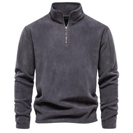 Andrew Fleece Sweater | Men's Thick Warm Fleece Zip-Up - LANVU LONDON