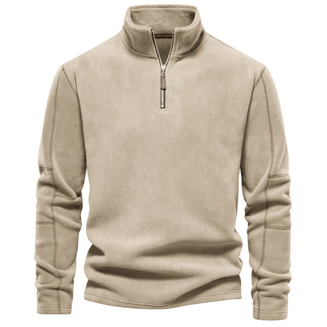 Andrew Fleece Sweater | Men's Thick Warm Fleece Zip-Up - LANVU LONDON