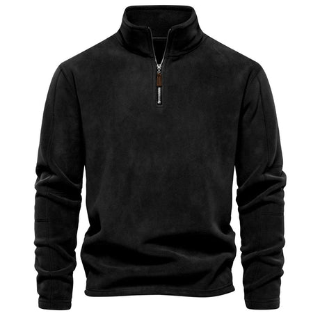 Andrew Fleece Sweater | Men's Thick Warm Fleece Zip-Up - LANVU LONDON