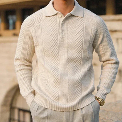 Janek Button Collar Cardigan | Knitted Cardigan for Autumn