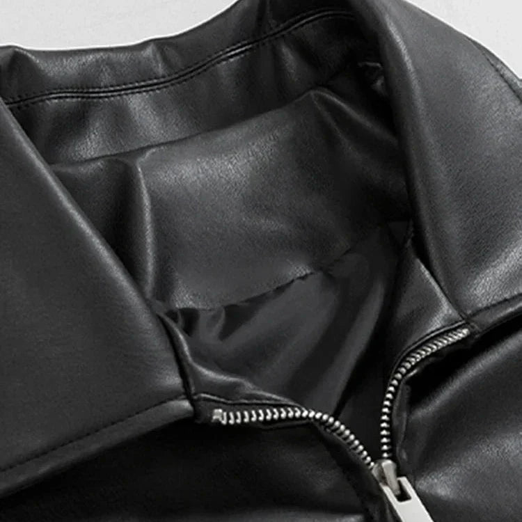 Kanoa Leather Jacket | Men's Autumn Oversized Jacket