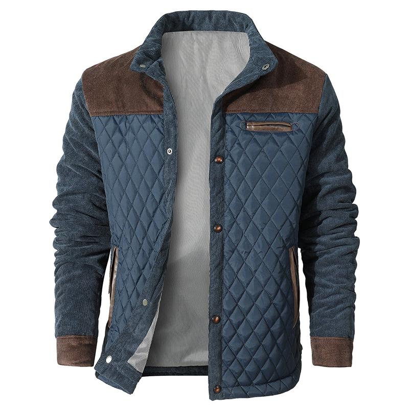 Jadarion Men’s Jacket | Bomber-Style Zip-Up Jacket with Ribbed Cuffs for Autumn