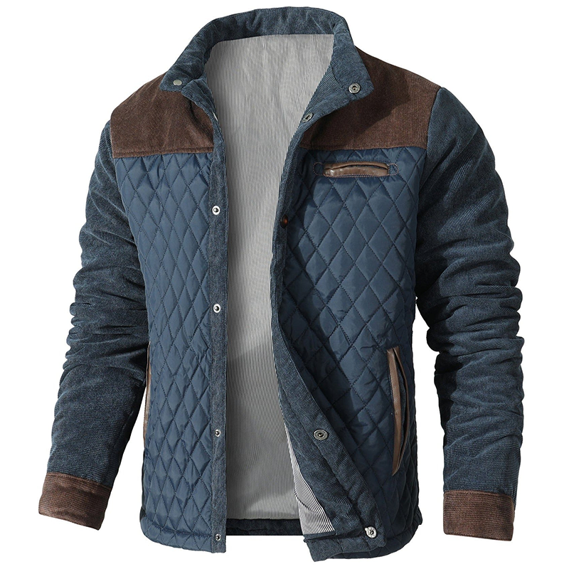 Jadarion Men’s Jacket | Bomber-Style Zip-Up Jacket with Ribbed Cuffs for Autumn