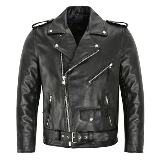 Lancelot Men's Vegan Leather Jacket | Winter Zip-Up Jacket