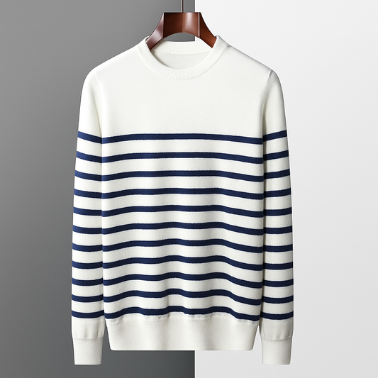 Magnus Men's Wool Pullover | Striped Pullover for Winter