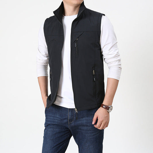Macsen Men's Bodywarmer |High Collar Bodywarmer for Autumn