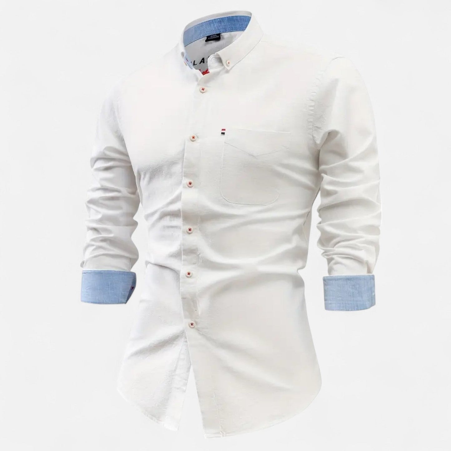 Kairo Men’s Shirt | Cotton Long Sleeve Button-Down Shirt for Autumn