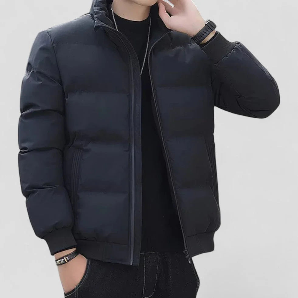 Kairo Men’s Jacket | Thick Puffer Jacket with High Collar