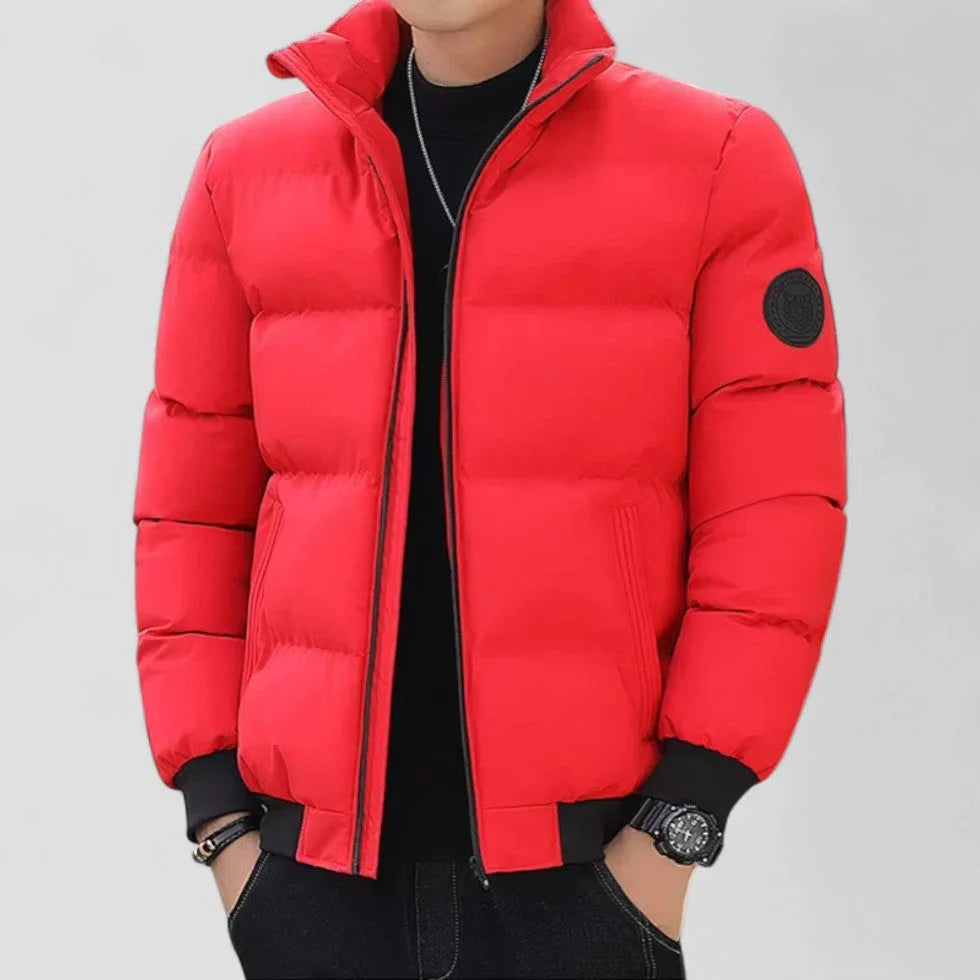 Kairo Men’s Jacket | Thick Puffer Jacket with High Collar
