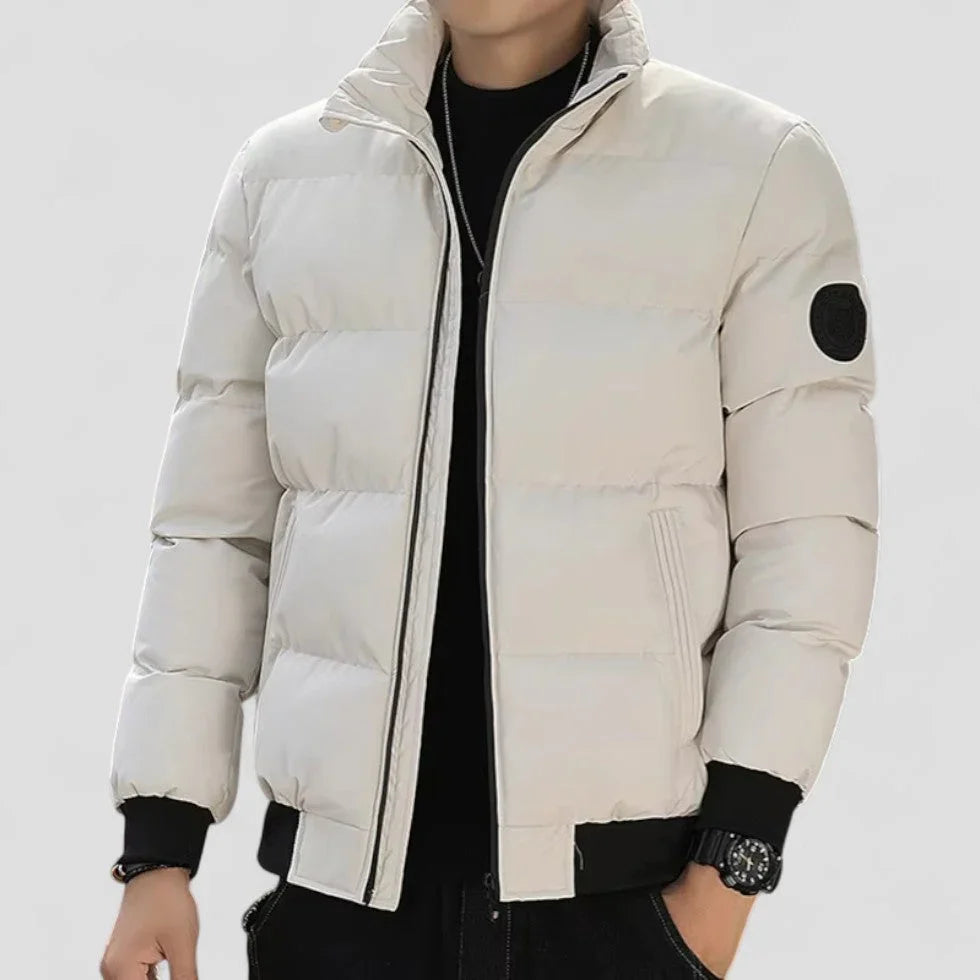 Kairo Men’s Jacket | Thick Puffer Jacket with High Collar